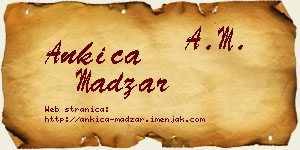 Ankica Madžar vizit kartica